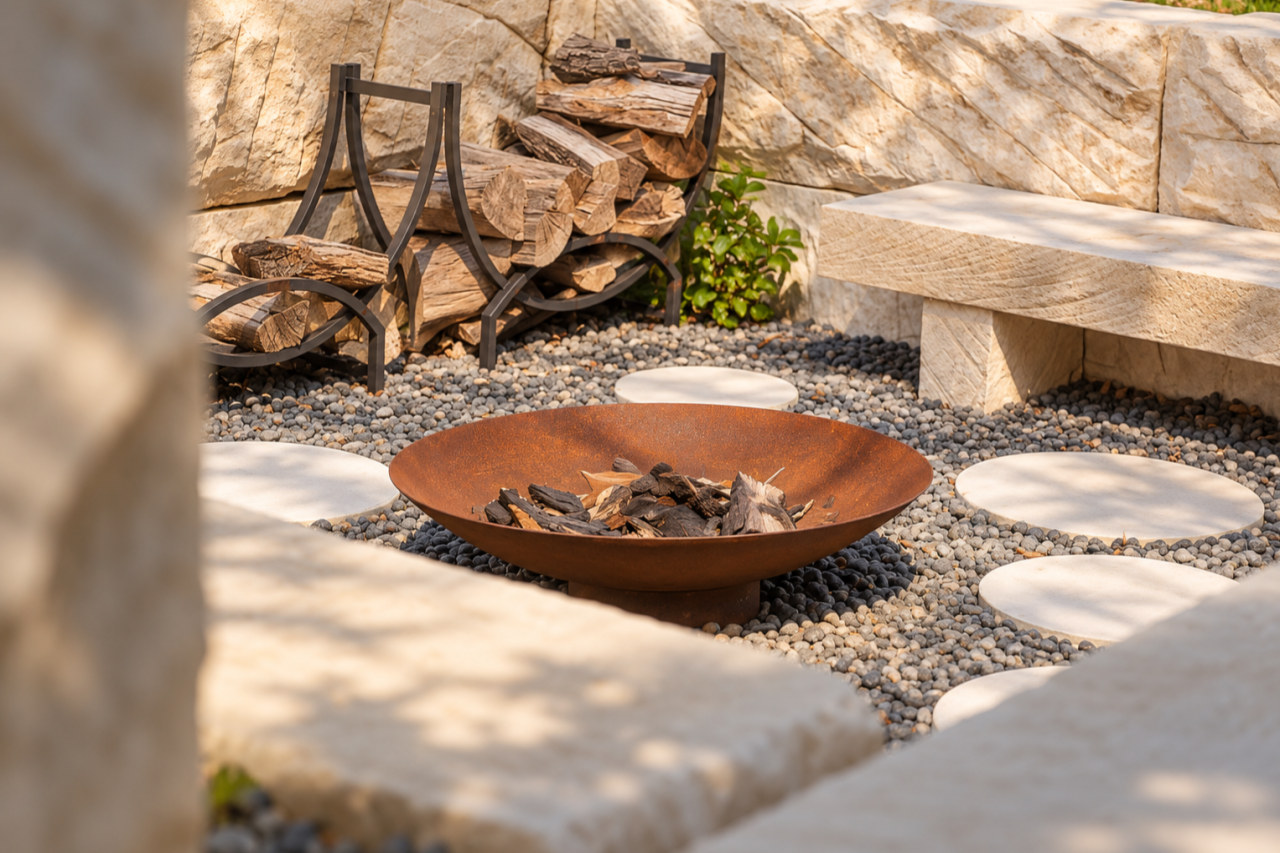 The sandstone fire bowl