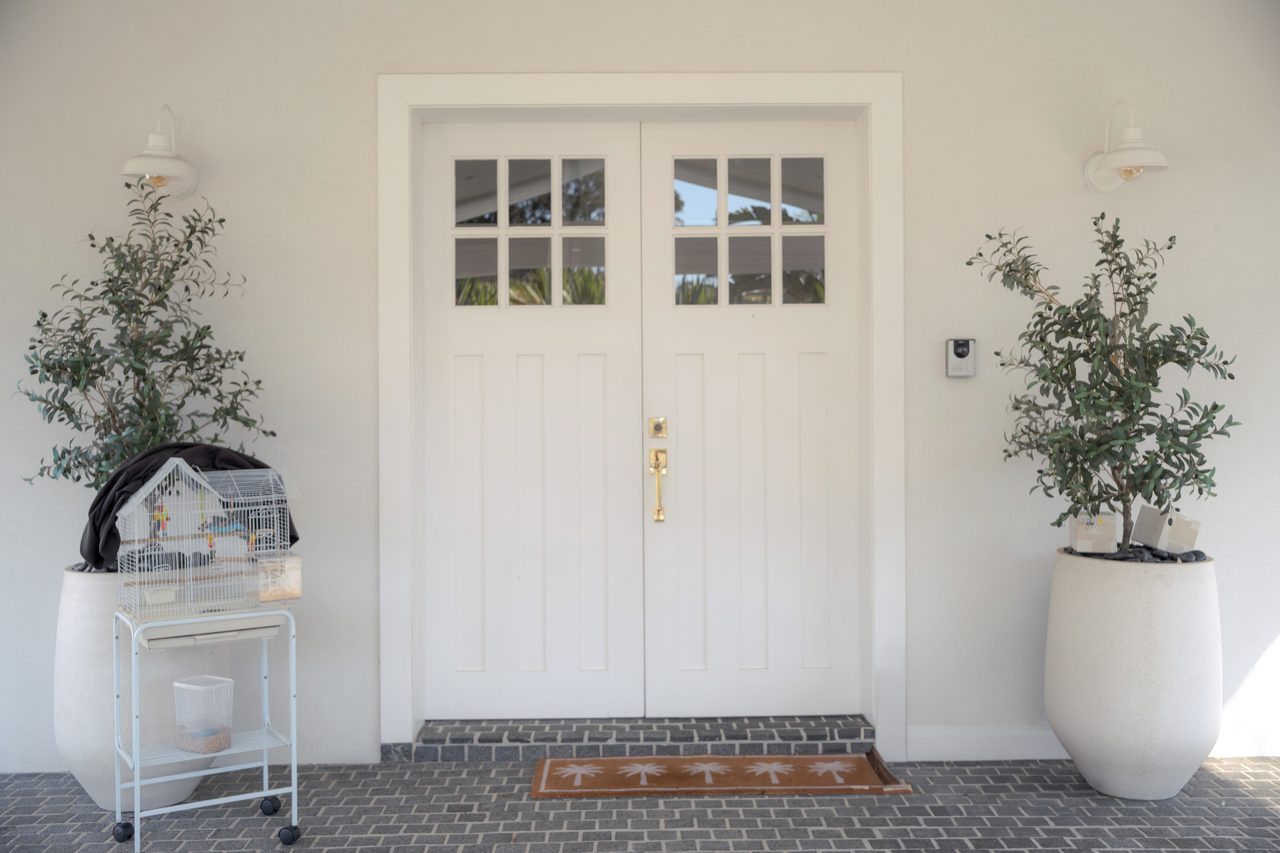 The front doors