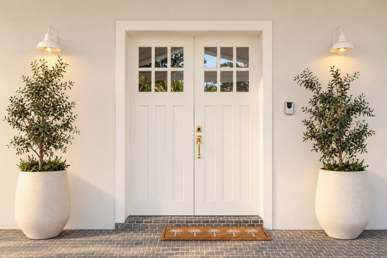 The front doors