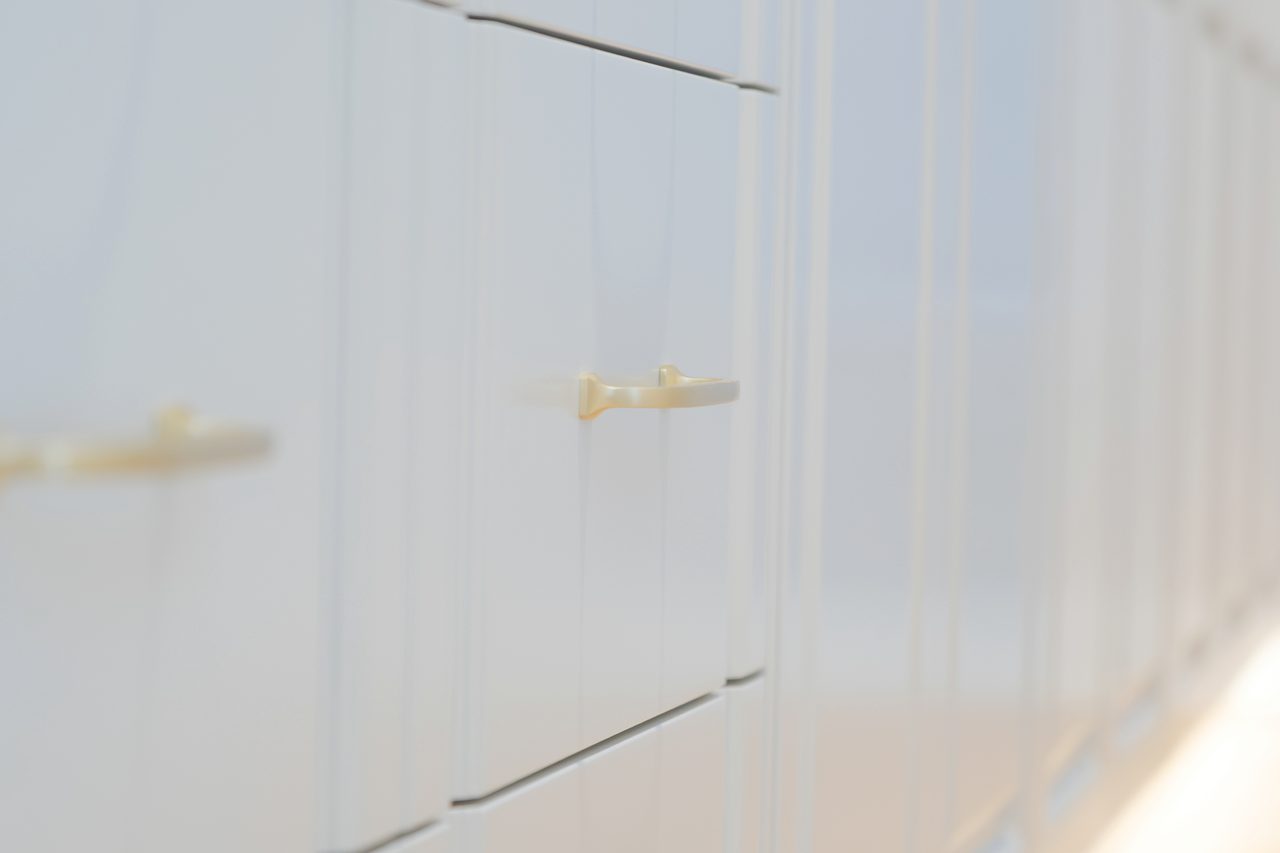 Joinery and brass pulls
