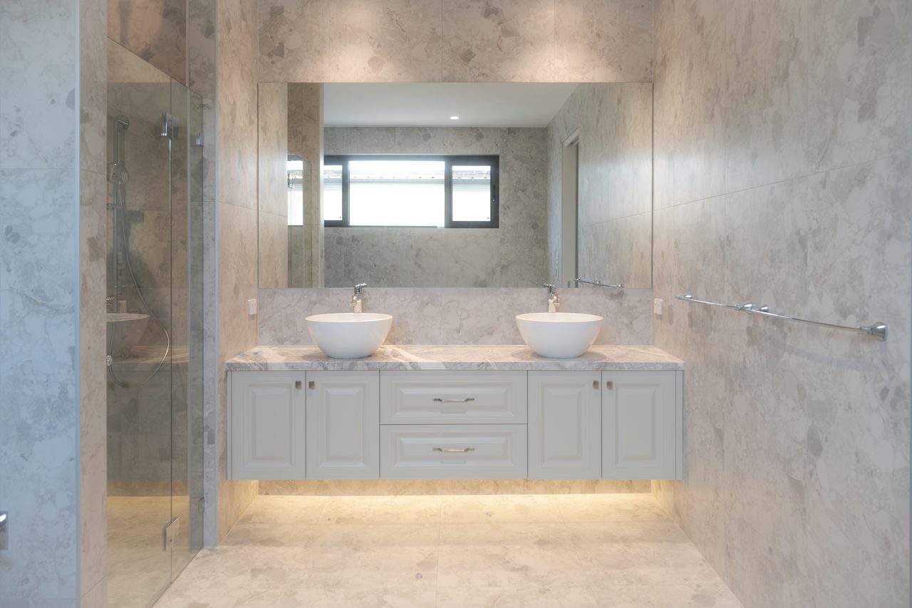 The main bathroom