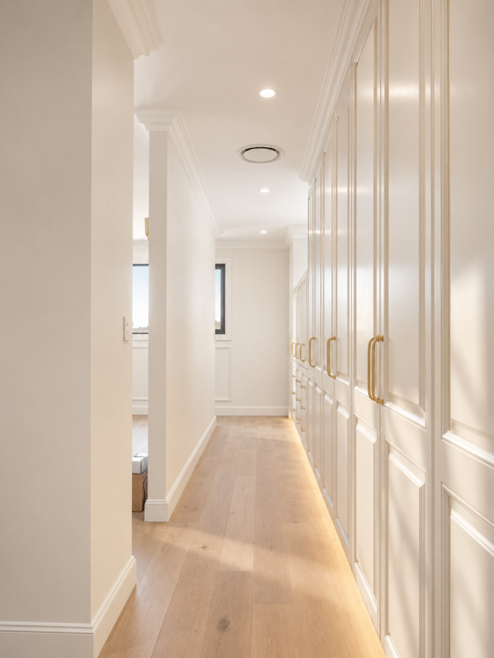 Down the hall