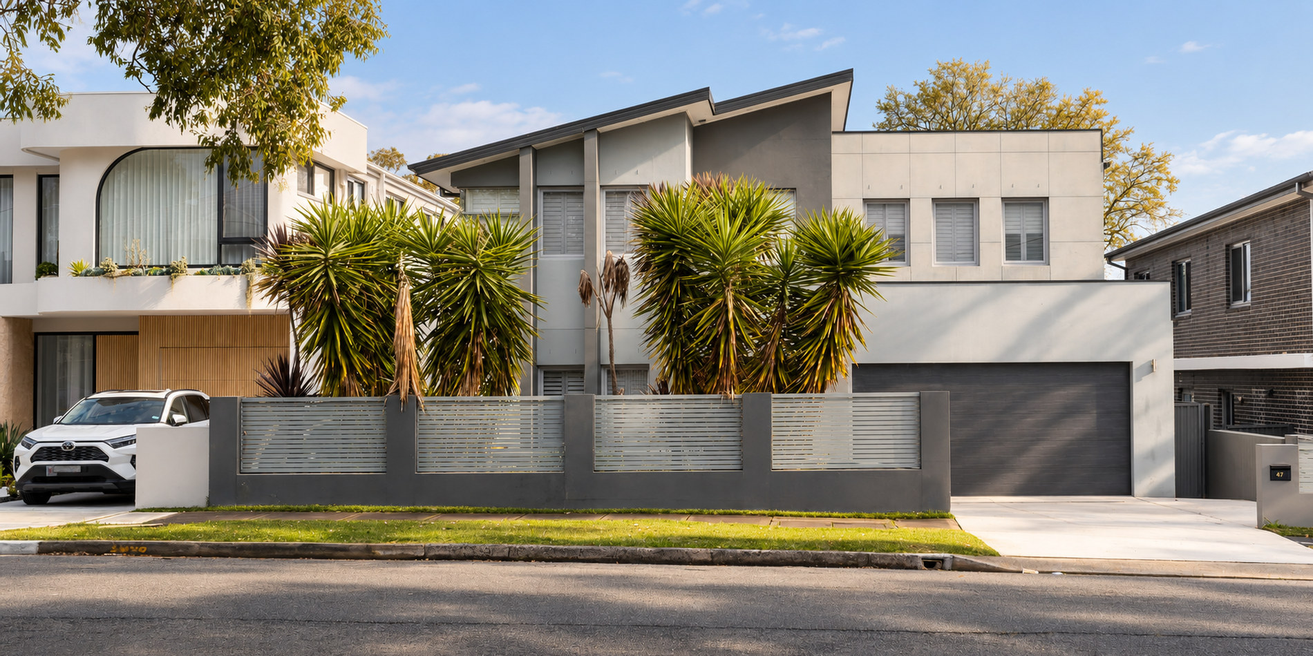 The wider street elevation