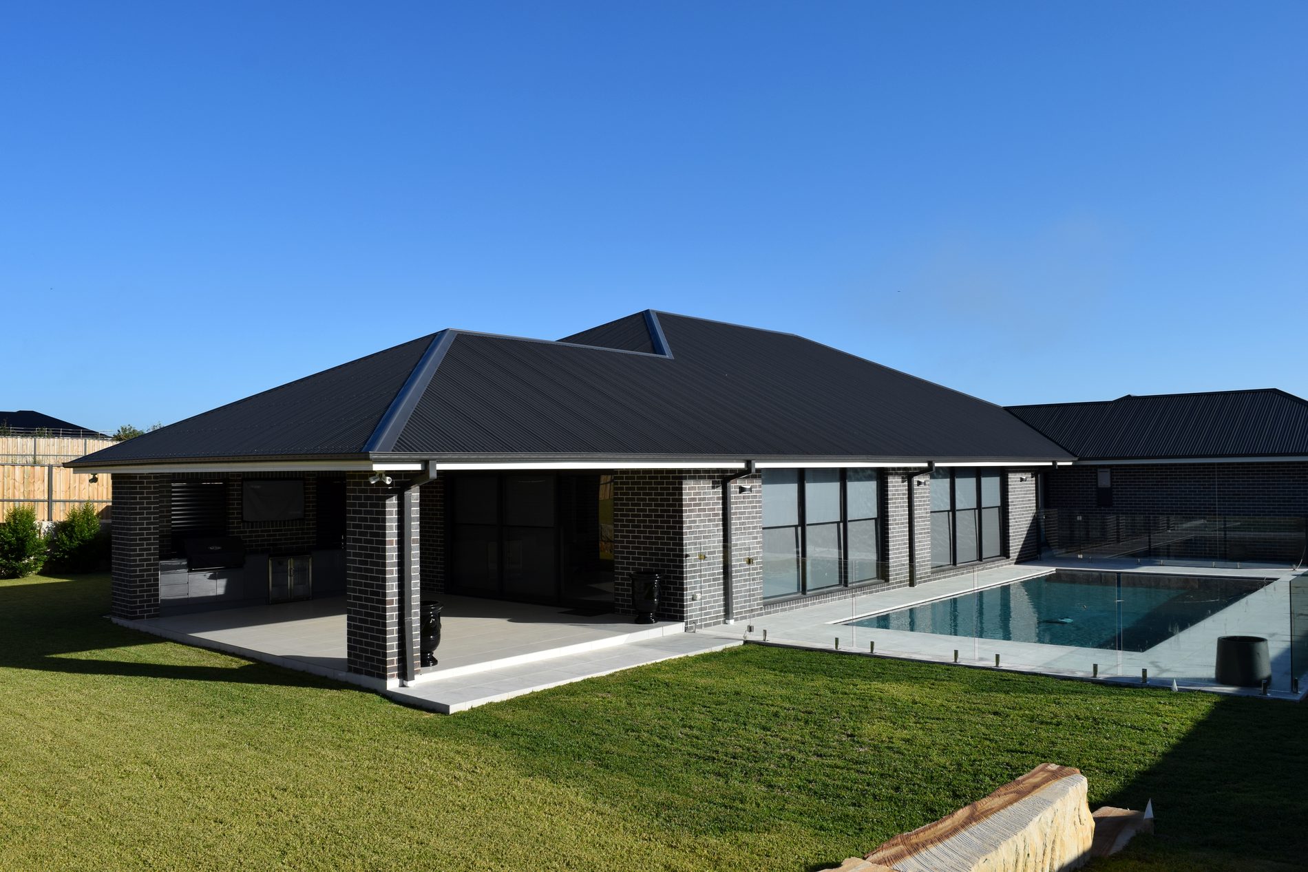 Rear alfresco and pool