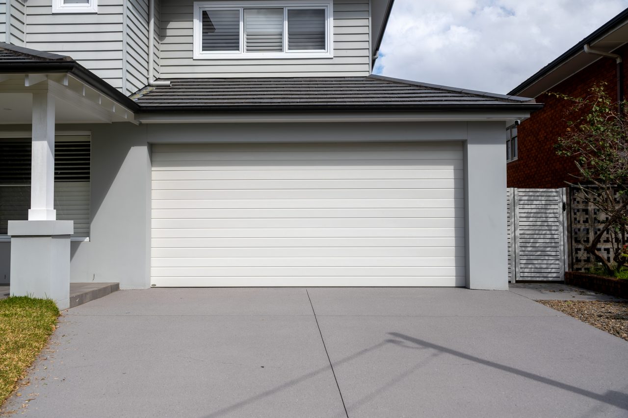 Garage doors and the driveway