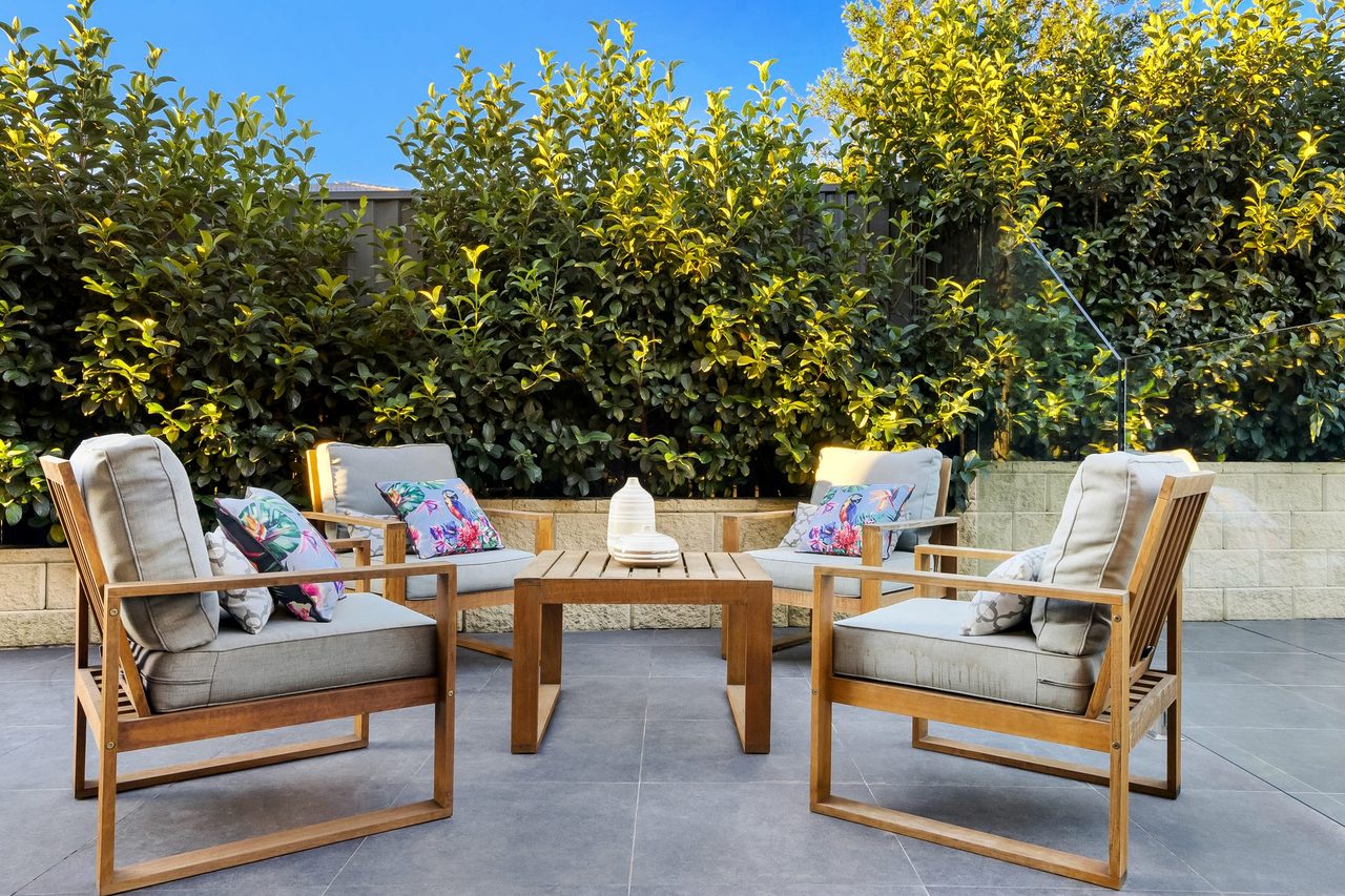 The terrace